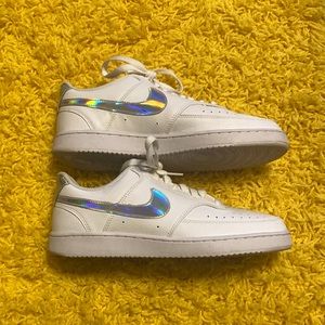 Nike Court Vision Low Iridescent Sneakers Size 10